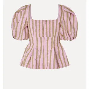 STINE GOYA Blouson Sleeve top - WALLPAPER STRIPES medium‎ puff thumbnail 3