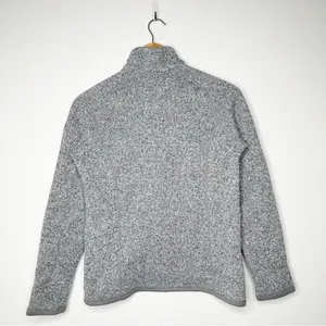 Patagonia Women's Better Sweater 1/4-Zip Fleece Pullover Light Gray Small thumbnail 3