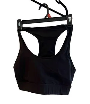 Black Racerback Sports Bra Size 34 High-Impact Support Wireless Activewe… thumbnail 1