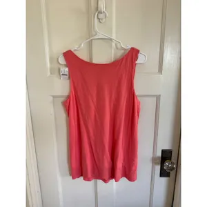 NWT J. Crew‎ Fine Spun cotton modal coral pink tank top size medium thumbnail 4