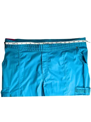 Beyond Scrubs XLG Teal Blue Cargo Scrub Pants Stretch Medical Uniform thumbnail 6