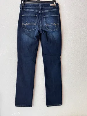 Straight Leg Jeans in Dark Blue Size 2 thumbnail 2