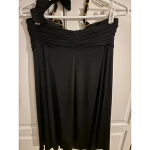 Nine West Black Halter Dress Sleeveless Gold‎ Chain Detail Party Cocktail thumbnail 3