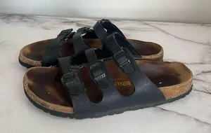 Birkenstock Black Birkoflor 3 Strap Sandals Size 40 thumbnail 1