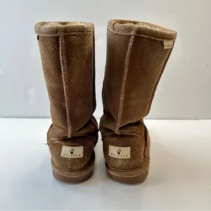 Bearpaw Emma Boots Womens Size 5 Suede Sheepskin Lined‎ Wool Blend Tan Brown thumbnail 4