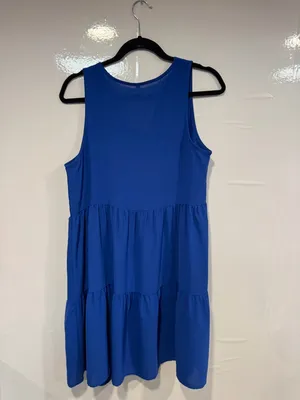 Blue tiered boutique‎ tank top dress thumbnail 3
