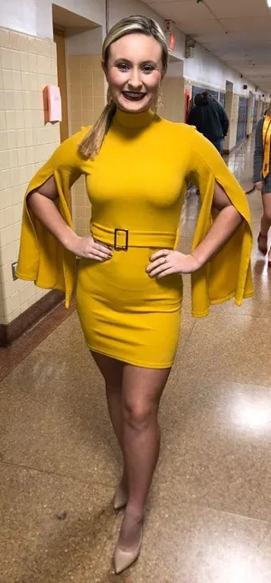 Pretty Little Thing Yellow Dress thumbnail 1
