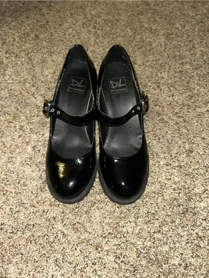 Dirty Laundry Black Mary Jane Block Heels size 8 thumbnail 3