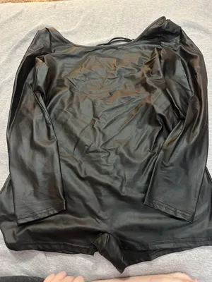 Black Halloween Leotard Bodysuit Shein thumbnail 1