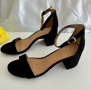 Black Suede Heels, Size 8 thumbnail 2