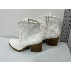 Womans Dirty Laundry Western Style Ankle Boots 7.5 M Eu 38 Side Zip Block Heel thumbnail 5