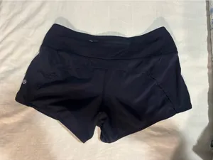 Navy Lululemon Speed Up Shorts 4" thumbnail 2