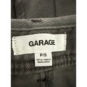 NEW Garage Women's Gray Mid Waist Utility Cargo Denim Jean Skirt Skort Size S thumbnail 5