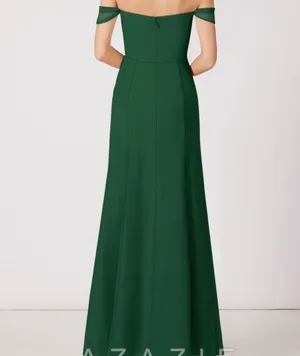 Azazie Jordyn Dark Green Bridesmaid Dress thumbnail 5
