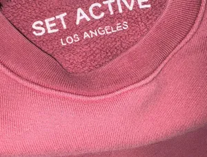 SET Active Berry Pink Cropped Sweatshirt  thumbnail 8