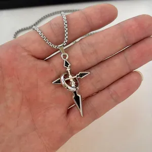 Cross Pendant Necklace for Men Women Streetwear Punk Hip Hop Unisex Style thumbnail 4