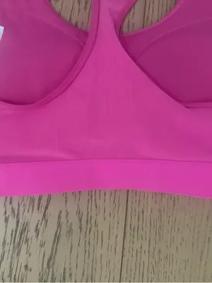 adidas Bright Pink Racerback Performance Sports Bra thumbnail 10