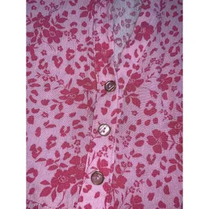 NEW KARLIE Floral Short Tier Dress pink nwot mini button up CASUAL Tuckernuck thumbnail 7