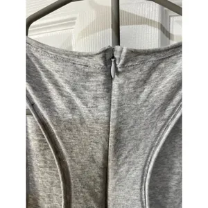 Skims Gray Sleeveless Womens Romper With Back Zipper Closure L 90% Cotton 10% thumbnail 4