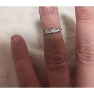 NEW White Gold Filled Adjustable Toe Pinky Midi Finger Simulated‎ Diamond Ring thumbnail 12