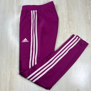 Adidas Womens Tiro 21 Track Pants Power Berry Purple White Stripes XS GQ1039 thumbnail 3