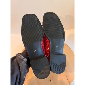 Karen Scott Vintage 90s Red Woven Stretchy Slip on Flats Shoe Size 7.5 thumbnail 5