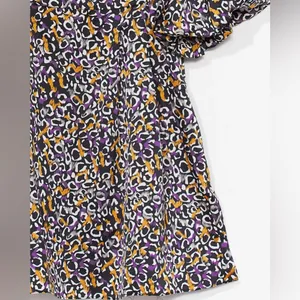 Nasty Gal Abstract Print Puff Sleeve Square Neckline Mini Dress‎ Size Medium thumbnail 3