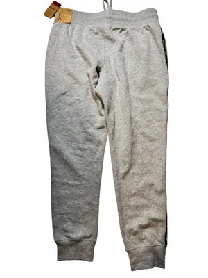 Reebok Light Gray Joggers with Black Logo Side Sz M thumbnail 10