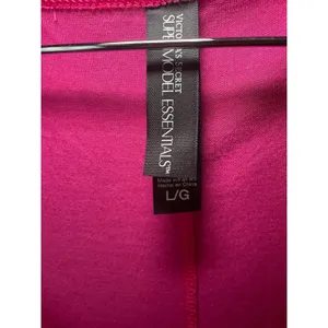 Victorias Secret Super Model Essentials Pink Modal Sleep Shirt Nightgown LG thumbnail 3
