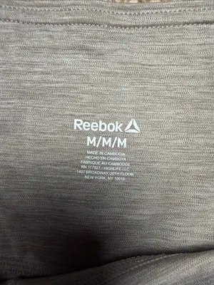 Reebok women’s tan Athletic Leggings with side pockets thumbnail 2