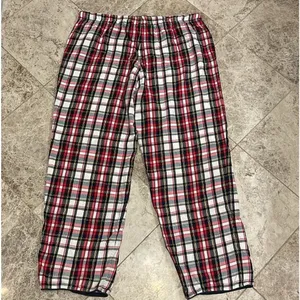 Victoria’s Secret Women's Plaid Pajama PJ Pants Medium Red Black thumbnail 8