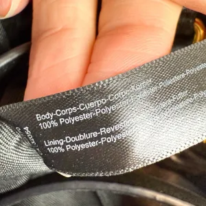 Anthropologie Jory Black Metallic Clutch Crossbody Dumpling‎ Bag Vegan Leather thumbnail 8