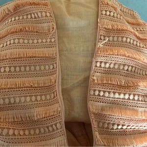 Anthropologie Let Me Be Fringed Tube Mini Dress in Orange Size Medium thumbnail 11