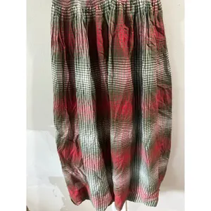 Vintage 50's Marcy Allen Original Red Green Plaid Puff Sleeve Button Dress thumbnail 16