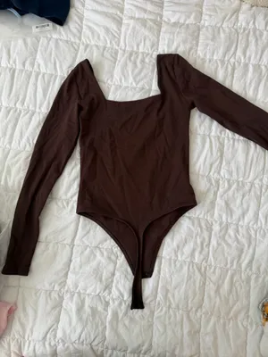 Aritzia Brown Bodysuit Babaton thumbnail 3