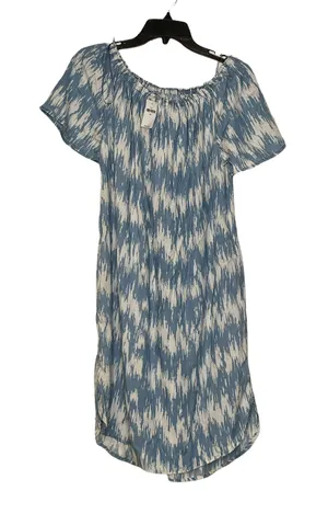 Old Navy Womens Dress Shirt Size‎ XS Blue White Pattern SS Pockets thumbnail 1