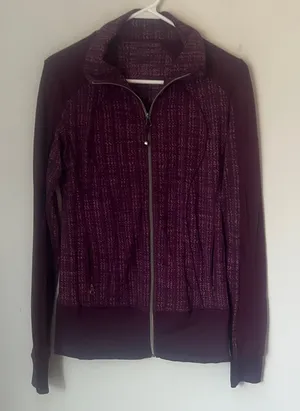 Lululemon Asana Define Jacket Purple Ziggy Full Zip Yoga Women's 🖤 thumbnail 1