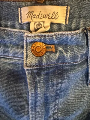 Madewell The Perfect Vintage Wide‑Leg Crop Jeans Size 32 thumbnail 4
