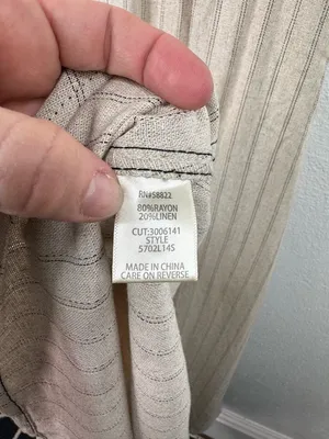 Max Studio London Maxi Skirt Size M Beige Pin Striped Elastic Waist with Pockets thumbnail 8