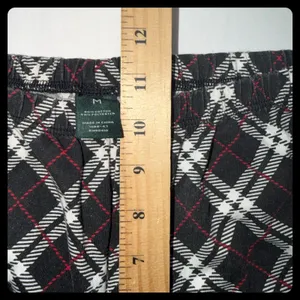Laura Ashley Pajama Set Women Medium Black Plaid Cotton Blend Sleepwear‎ thumbnail 12