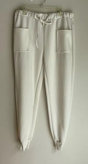 White Jogger Track Pants Size 2X thumbnail 1