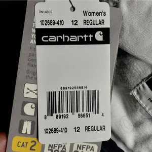 Carhartt Womens FR Rugged Flex Work Pants Size 12 Navy Flame Resistant Utility thumbnail 12