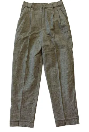 Casablanca Tweed Career Pants Gray Size 8 thumbnail 1