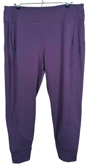 Athleta Rainier Mid Rise Jogger Pants Size XL Purple Athletic Running Sporty Gym thumbnail 1