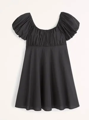 Abercrombie Ruched Puff Mini Dress thumbnail 1