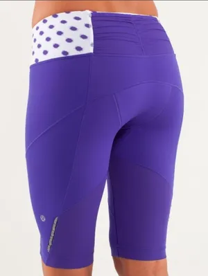 Lululemon Presta Padded Short Bruised Berry High Noon Dot White 10 thumbnail 2