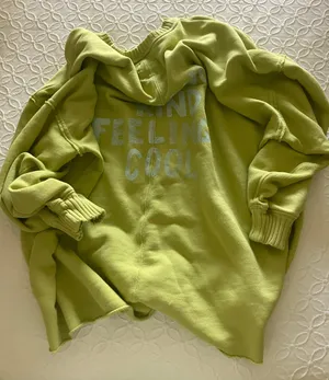 Aerie Distressed Oversized Crewneck thumbnail 1