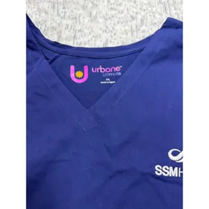 Urbane Ultimate SSM Health Scrub Top Womens 3XL Navy Blue VNeck Contemporary Fit thumbnail 4