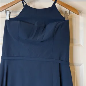 NWT Azazie Bree A-line chiffon floor length maxi formal dress sz Lg thumbnail 4