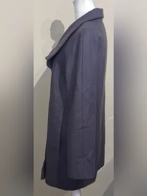 J.Crew Women’s Size 6 Purple Gray Wool Blend Double Breasted Peacoat Jacket Coat thumbnail 9